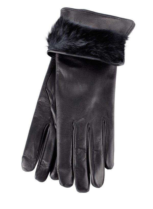 3PL Lapin - Guanti in pelle Total Black - immagine 2