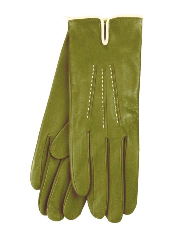 Audrey Foderato Cashmere Verde Kaki